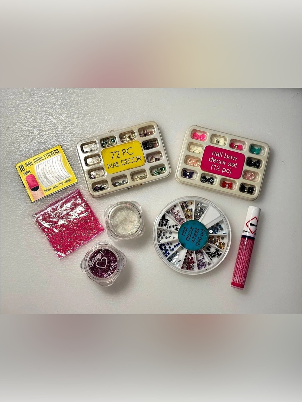 Nail Art Supplies Pink Multicolor NWT
